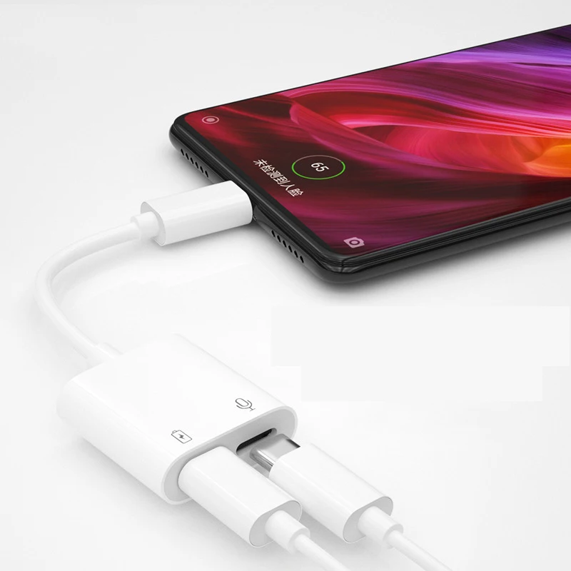 2 в 1 адаптер для наушников Iphone Lighting to 3 5 мм Jack Usb Audio Adapter 12 зарядное устройство