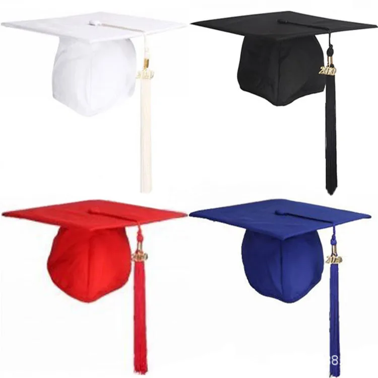 2022 Student Graduation Hat Wholesale Best Quality Gown Caps Adult Gradation Cap with Tassel and Charm