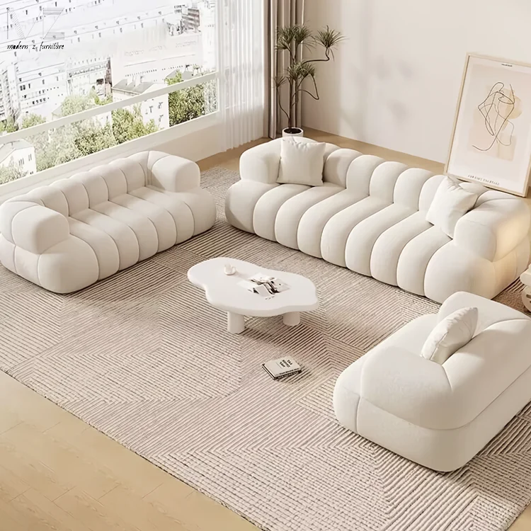 Modern Corner L Shape Luxury Couch Wohnzimmer Bed Sitting Room Furniture Home Lounge Living Room Leisure Sectional Sofa Set