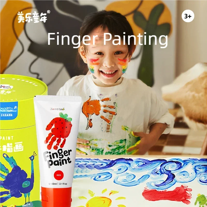 finger painting paint children graffiti watercolor painting set non-toxic washable paint Baby doodle set