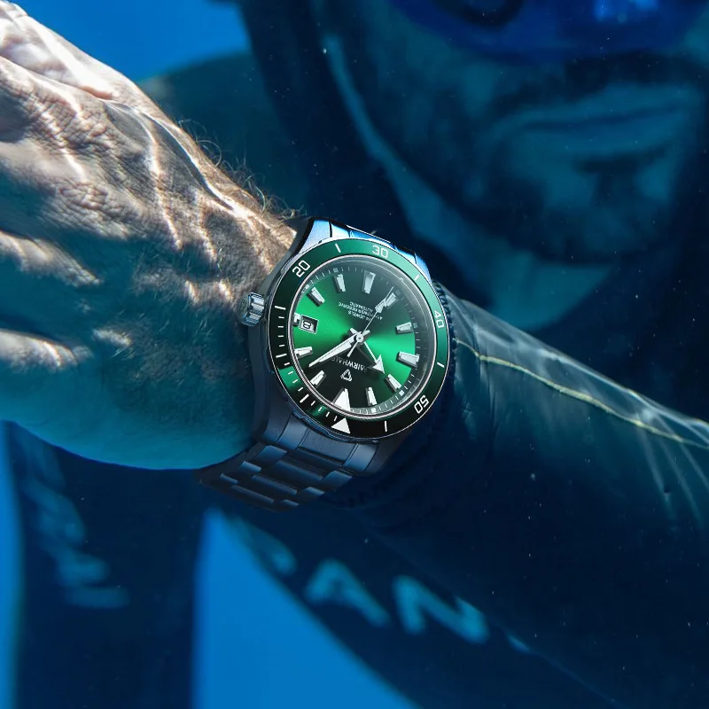 Custom Low Moq Oem Sapphire Glass 200m Luminous Mechanical Automatic Stainless Steel Diving Diver Watch Man For Sale