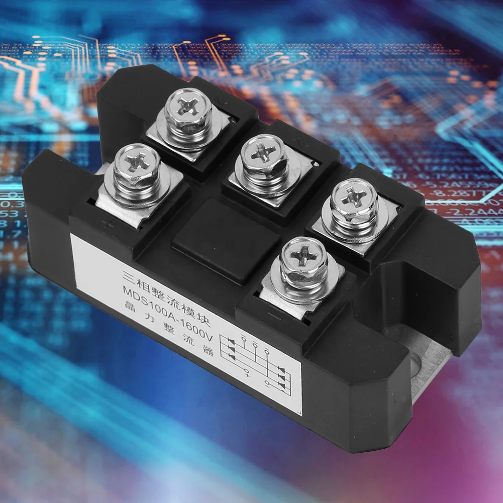 MDS-100A 1600V 5 клемм 3 фазы полная волна диодный модуль мост