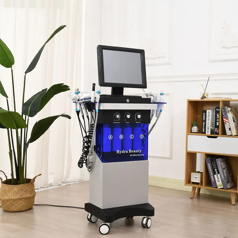 14 In 1 Oxygen Jet Portable Hydra Hydrofacial Facial Treatment Deep Cleaning Machine Beauty Salon Equipment Hydra Machine