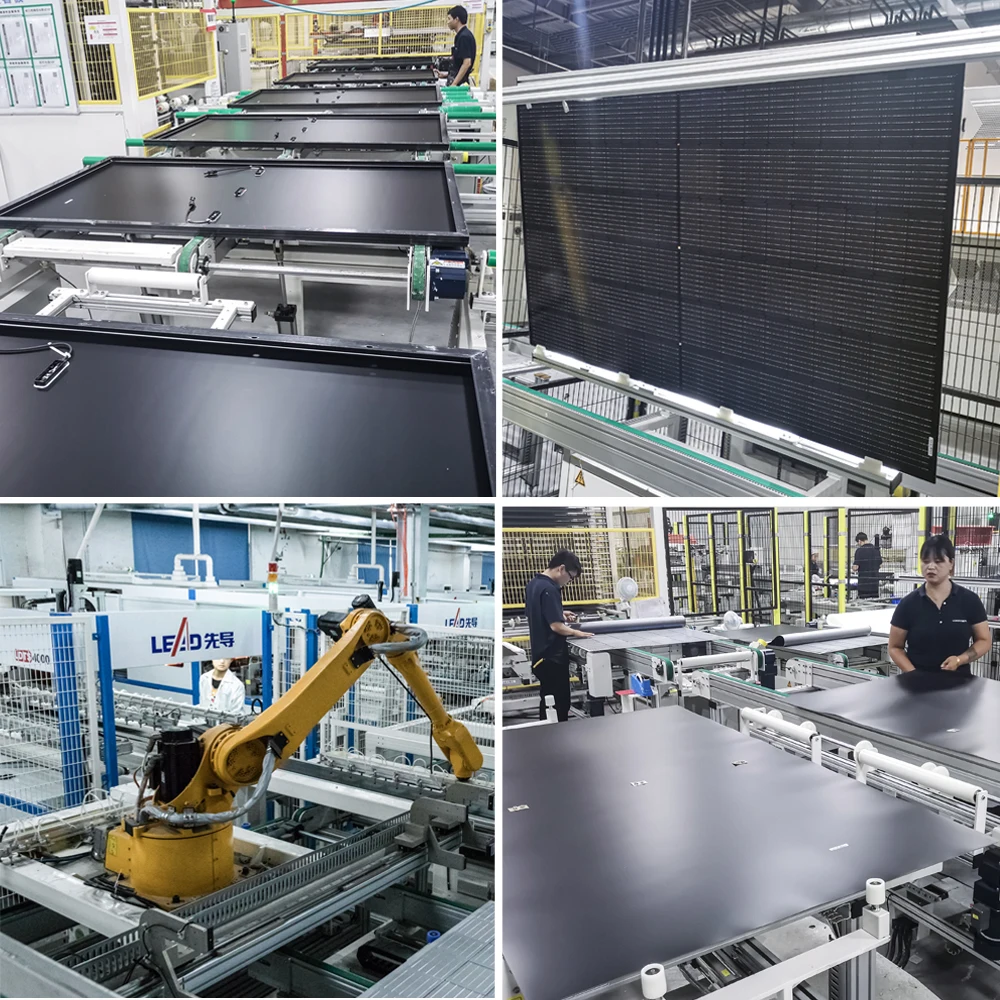 Полностью черная солнечная панель Pv 400 Вт 440 450 460 Перк моно полностью черный