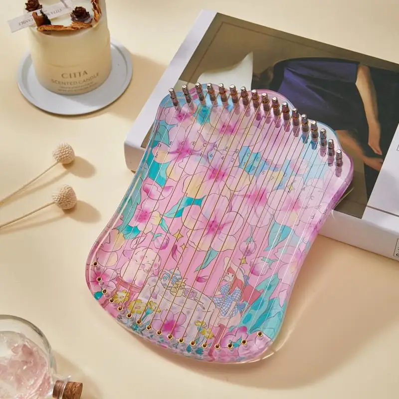 cega 17 copper strings harpika lyakin thumb piano with case for adults