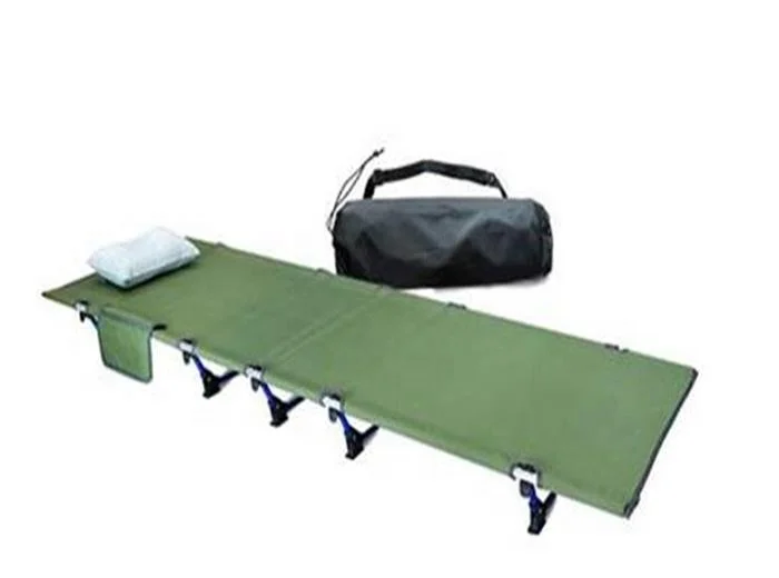 Adjustable ightest military army cot ultralight compact travel aluminum folding bed for camping