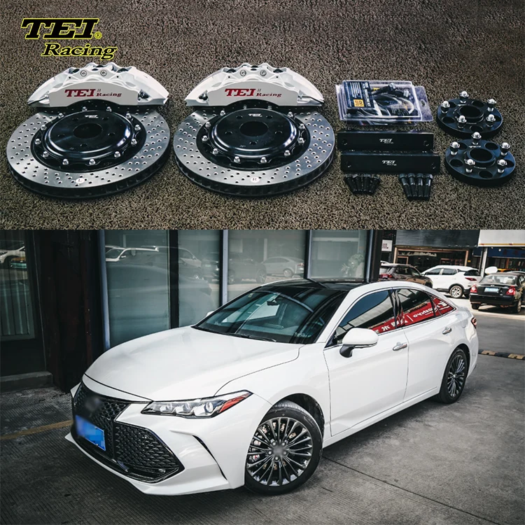 Front Big Brake Kit 6 Piston Caliper with 355*32 mm rotor BBK auto brake system  For toyota avalon 18  Inch car rim