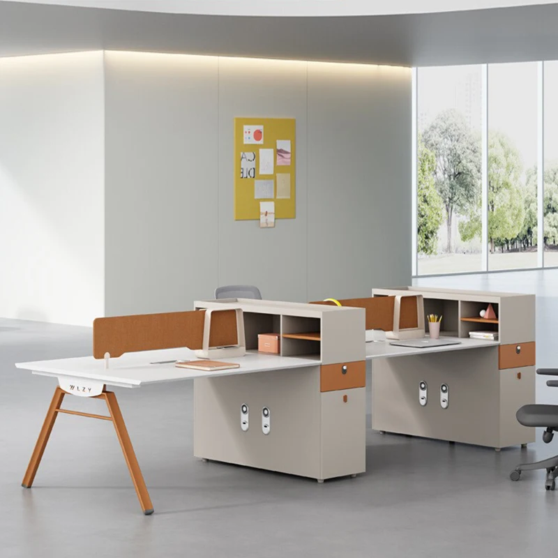 Профессиональная офисная мебель настольный 2-местный офисный Рабочий участок перегородка