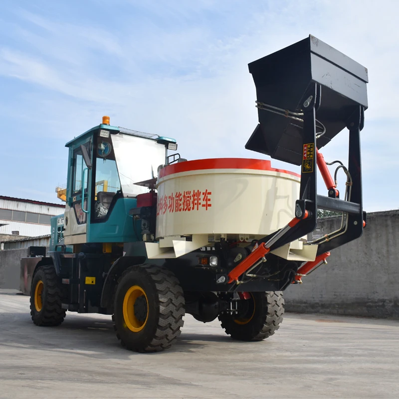 Construction Building Automatic Loading Concrete Mixer Cement Mixer