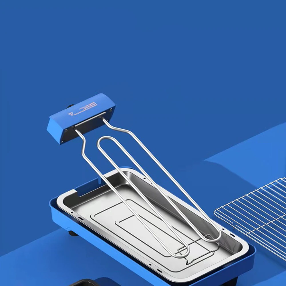 Hot Sale Home BBQ Electric Grill & Griddle 2-in-1 Smokeless Non-Stick Adjustable Rotation Temperature Knob