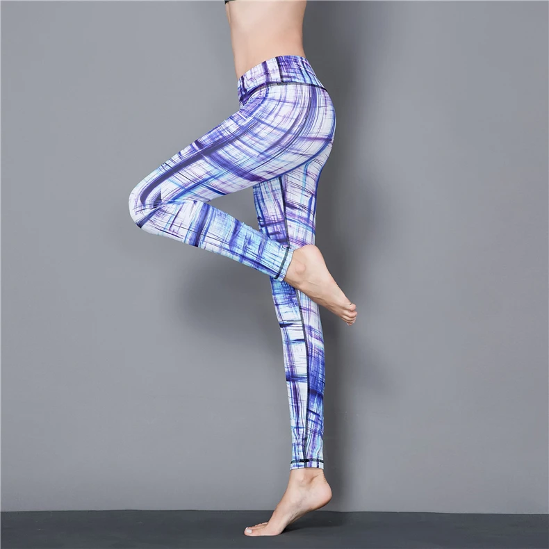 High Abrasion Resistance No Easy Pilling Faded Digital Print Tight Fitness Sexy yoga Leggings Pants for Women