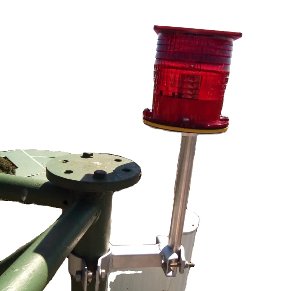 
L810 Solar Steady burning red light 10cd aircraft warning light for Tall building/Crane /Power transmission line/Telecomm tower 