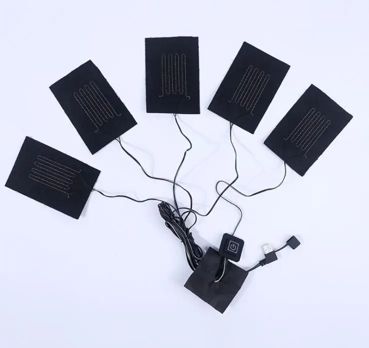  Грелка для одежды с зарядкой от USB 5 В электрическая грелка 3 режимами регулируемой температурой жилета