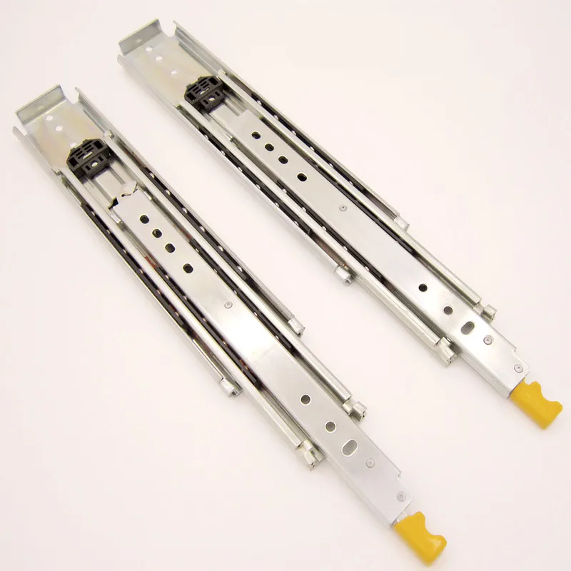 76mm  220KG Heavy Duty Lock-in and Lock-out  Full Extension Telescopic Slide for Caravans Stoves