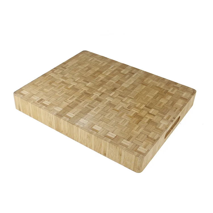 Wholesale Extra Large Thick Rectangle End Grain Butcher Chopping Block Bamboo Cutting Board