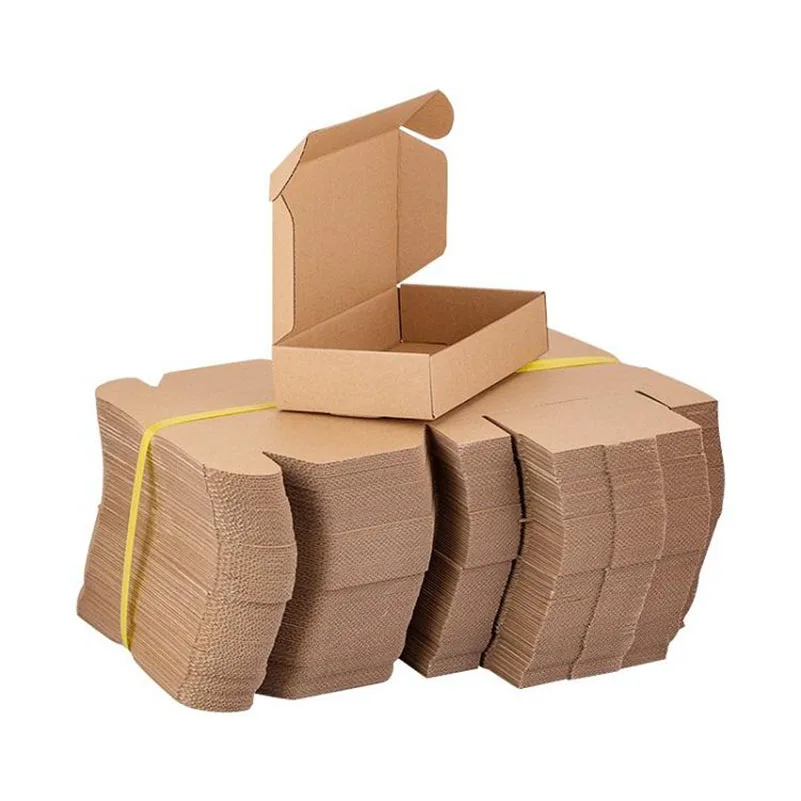 Customized Product Packaging Small Plain Kraft White Cardboard Boxs Packaging