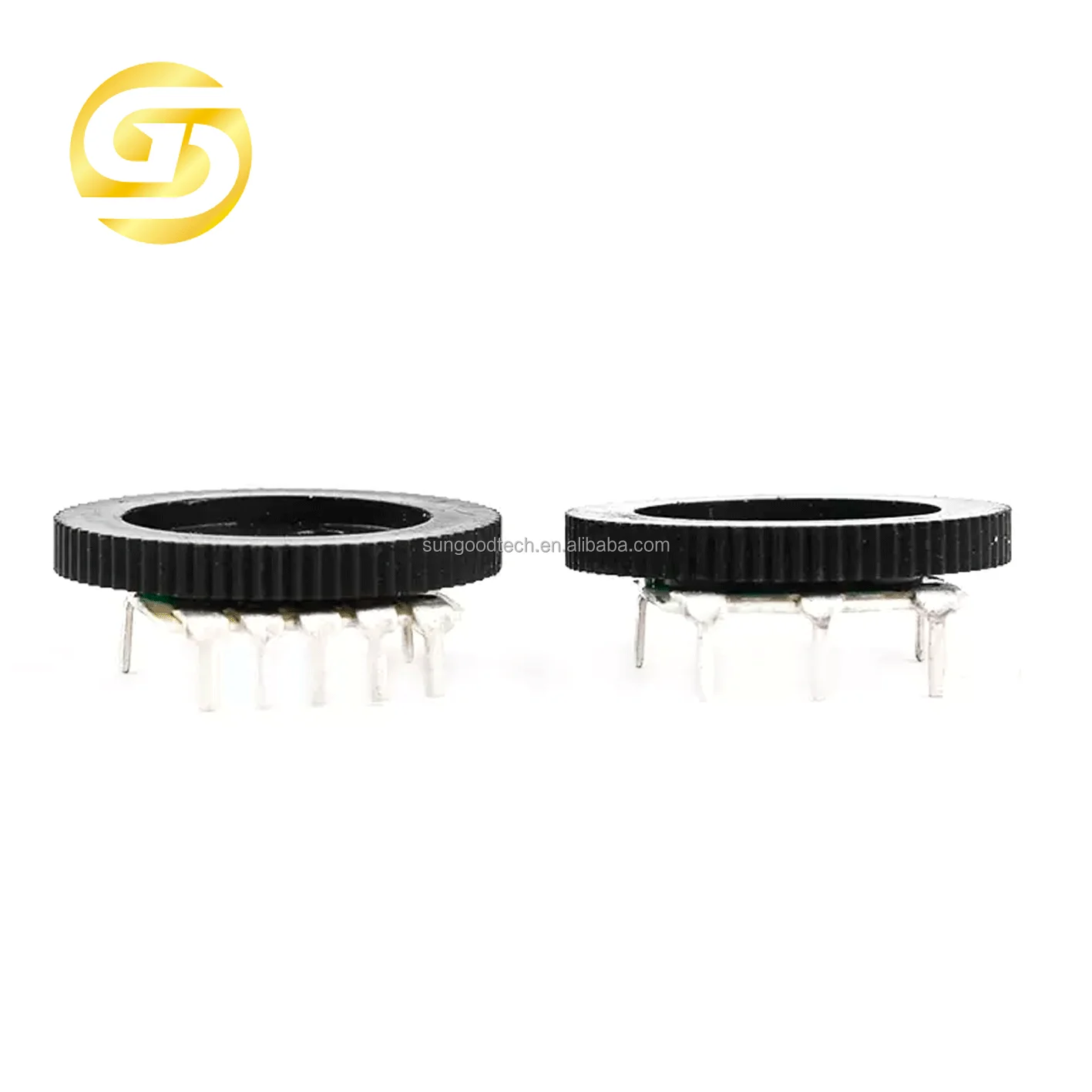 Stereo B103 10K Dial Potentiometer Gear 16*2 5-pin Stage Player Volume Switch 16mm 16x2