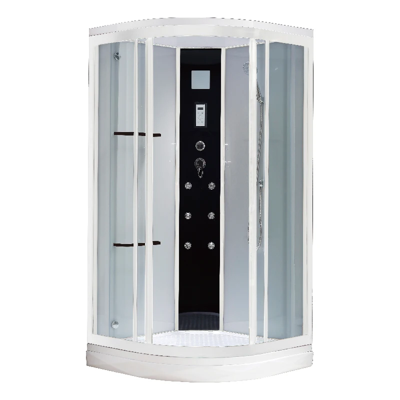 Hotel Modern Bathroom Shower Room Fiberglass Cabin Sliding Glass Rooms Enclosures Accessories With Lights