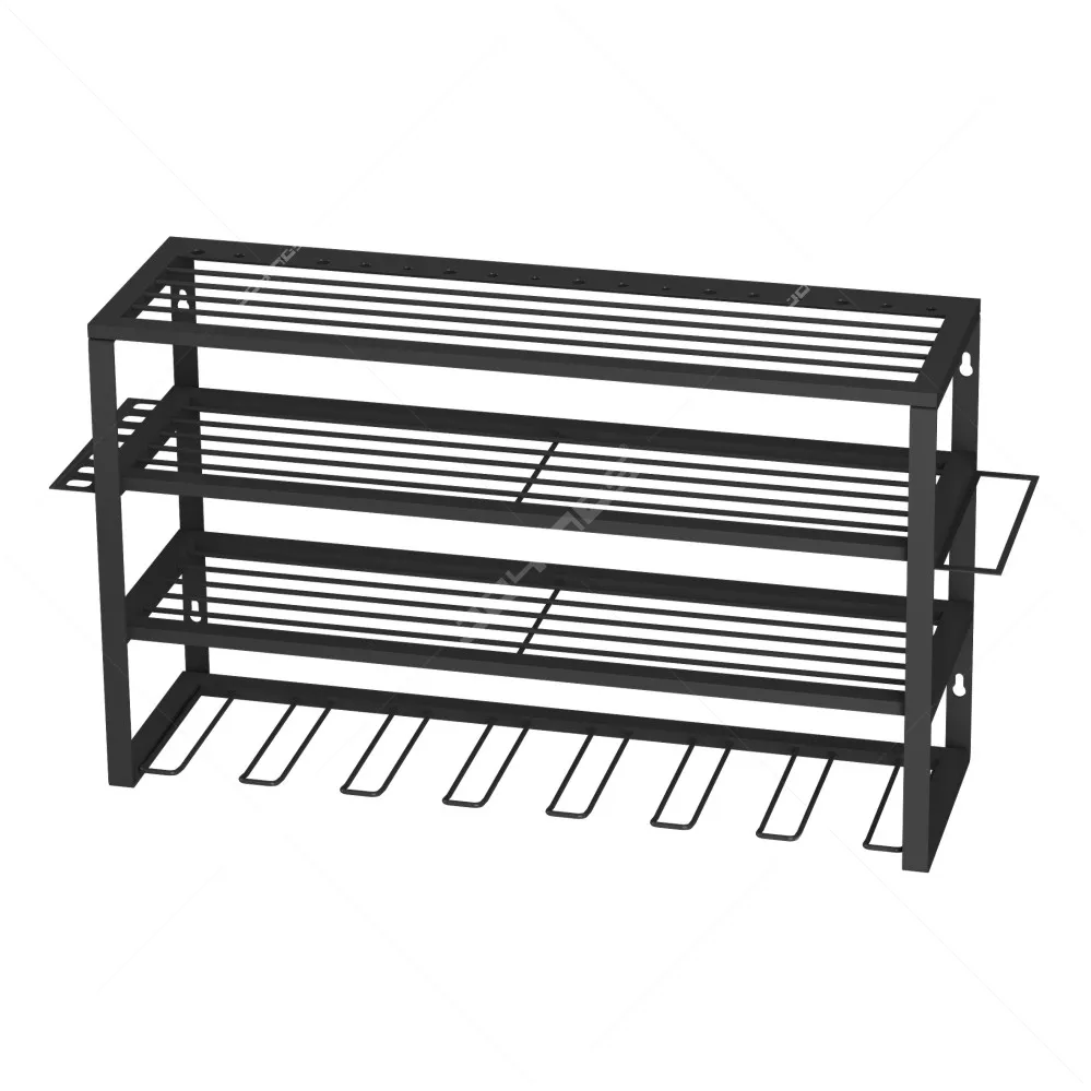 Heavy Duty Steel Electric Drill Storage Rack Power Garage shelf Tools Drill Storage Holder Rack Power Tool Organizer