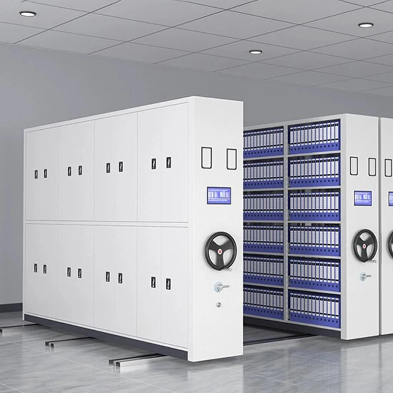 File Cabinet Library Furniture Mobile Shelving Archives Compactor System Archive Units Shelf Dense Racks Movable Compact