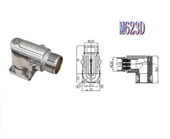 Hummel circular connector-12pin ip67 M23 thread assembly connectors