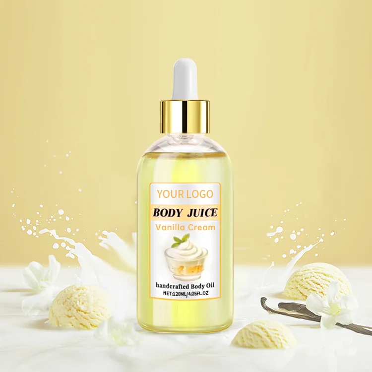 Private label elastic and hydrated skin without leaving a greasy feeling body relax oil massage body juice oil scents body oil