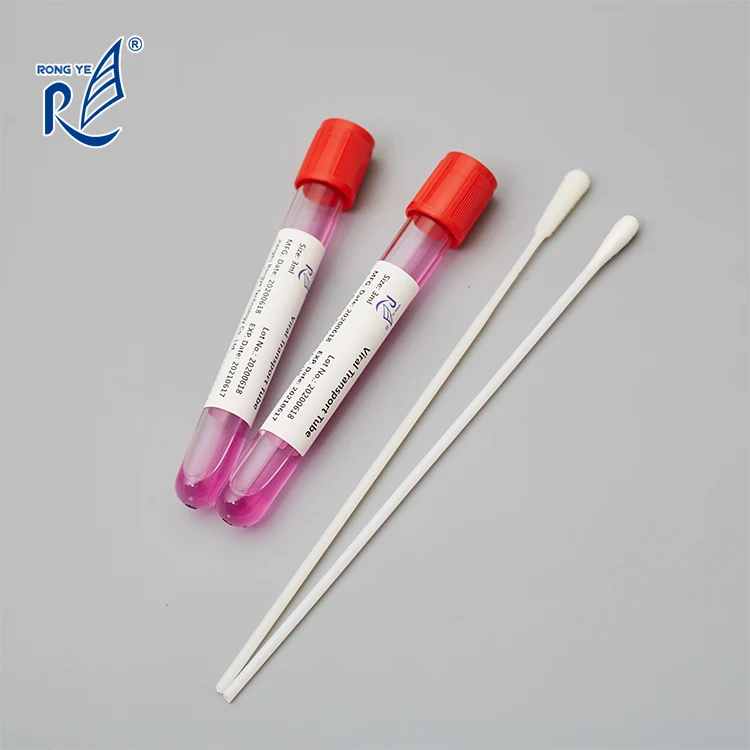 10ml PET viral tube 3ml VTM transport medium with specimen collection swab