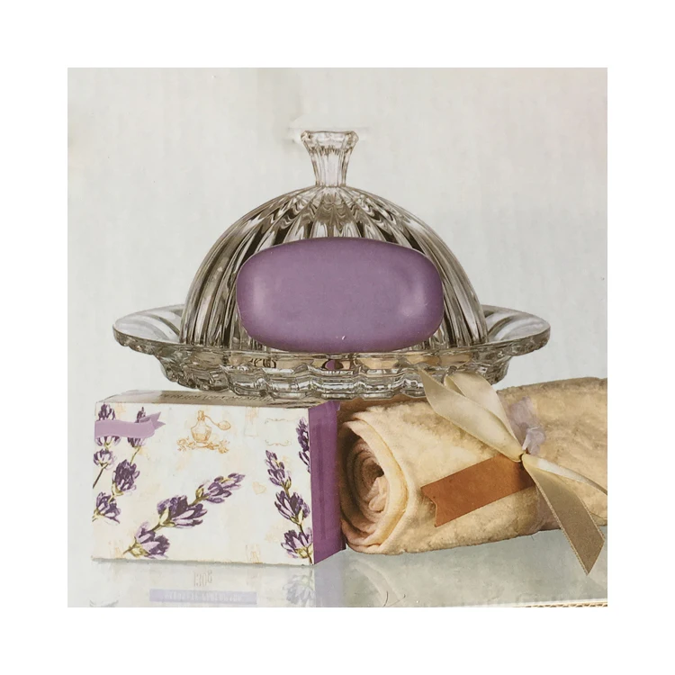 
Mintao new products glass butter dish cheese dish with lid 