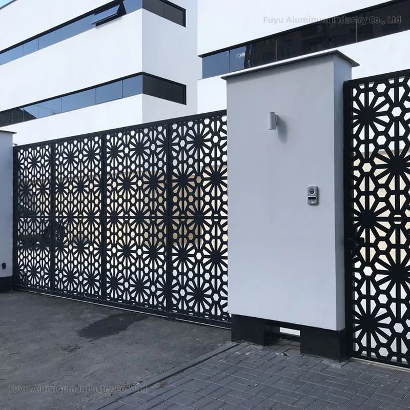 Garden Cutting Laser Cut Iron Wooden Wall Wood Privacy Fencing Panel Metal Aluminum Garden Border Fence