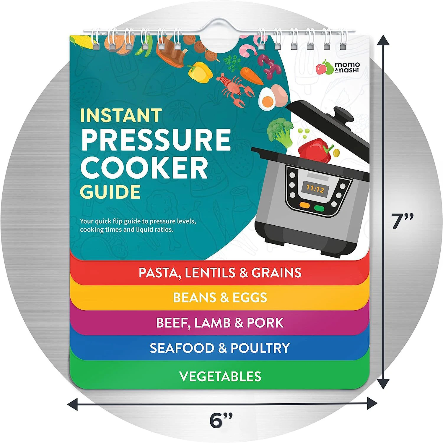 Recipes Book Printing Cooking Card Chart Air Fryer Magnetic Cheat Sheet Cookbooks Cooking Guide Booklet With Case