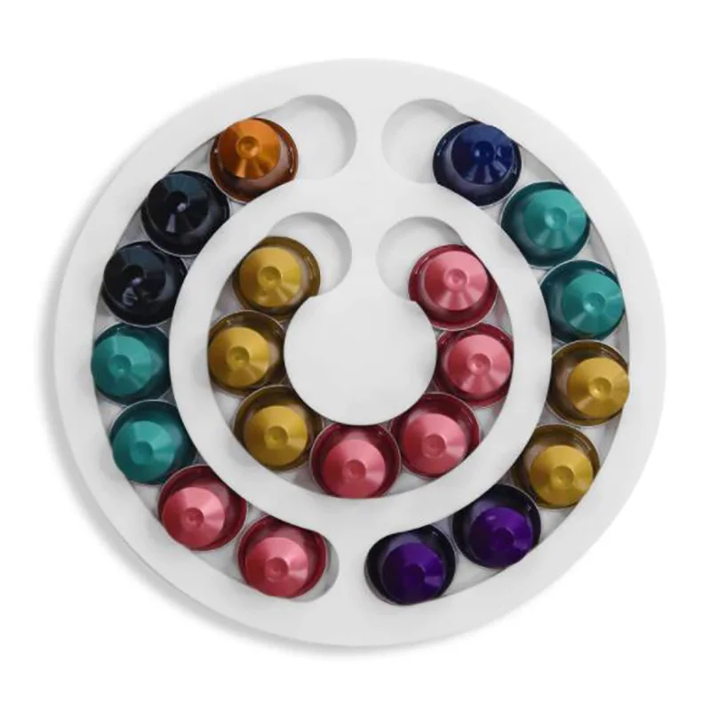 
Wall Mount Coffee Pod Storage Holder Coffee Capsules Kitchen Organizer Compatible with Nespresso Small Original Line Coffee Pods 