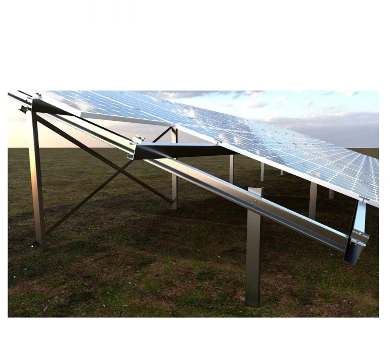 Super Solar Panel Ground Mounting Steel Hot Dip Galvanizing Steel Ground Screw Pile Mounting Structure