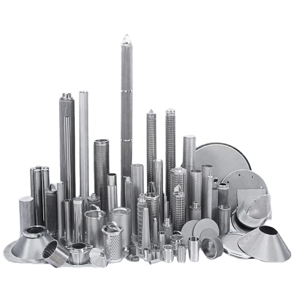 LIANDA stainless steel sintered filter cartridge metal filter stainless steel pleated filter for industrial oil filtration