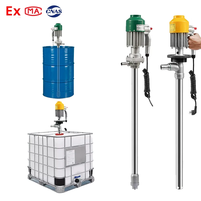 Explosion-proof SS304 SS316 AL electric Diesel Fuel Heat Oil Chemical Acid Transfer Drum Barrel Pump