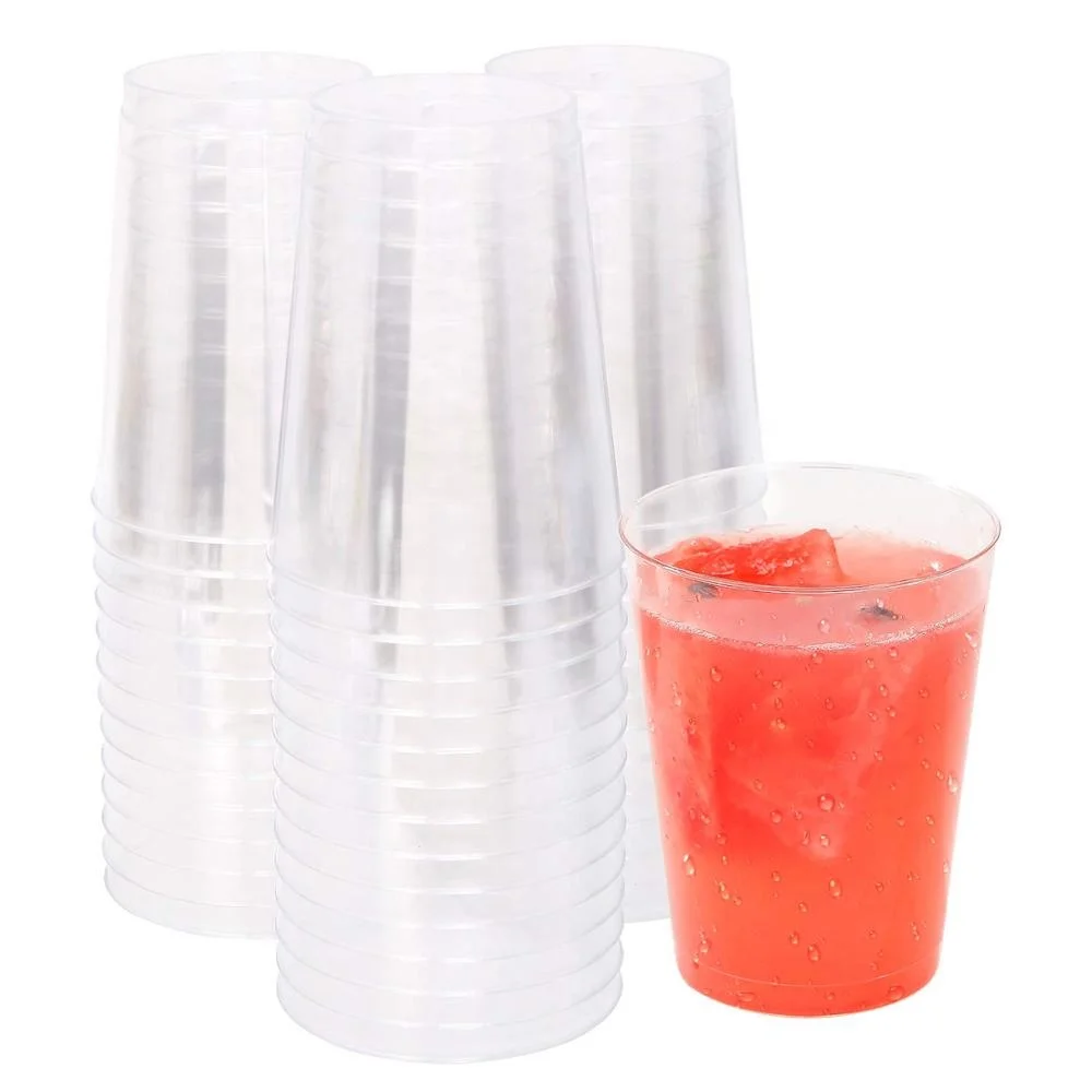 
50 Wholesale BPA Free Transparent Plastic Wine Cups 