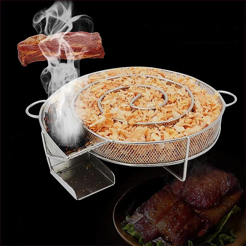 BBQ Cold Smoker Generator Grill Cooking Tool Smoking Meat Barbecue Accessories For Summer Smoked Flavor