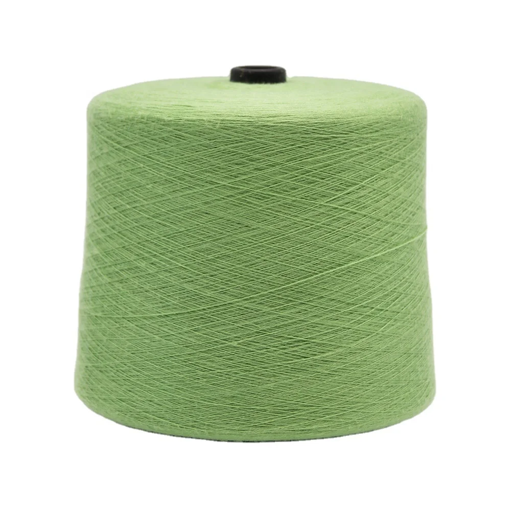 Imitated Angora Yarn Nm 48 2 50%Viscose 22% Nylon 28% Pbt Core Spun Yarn for Knitting Sweater 12gg 14gg