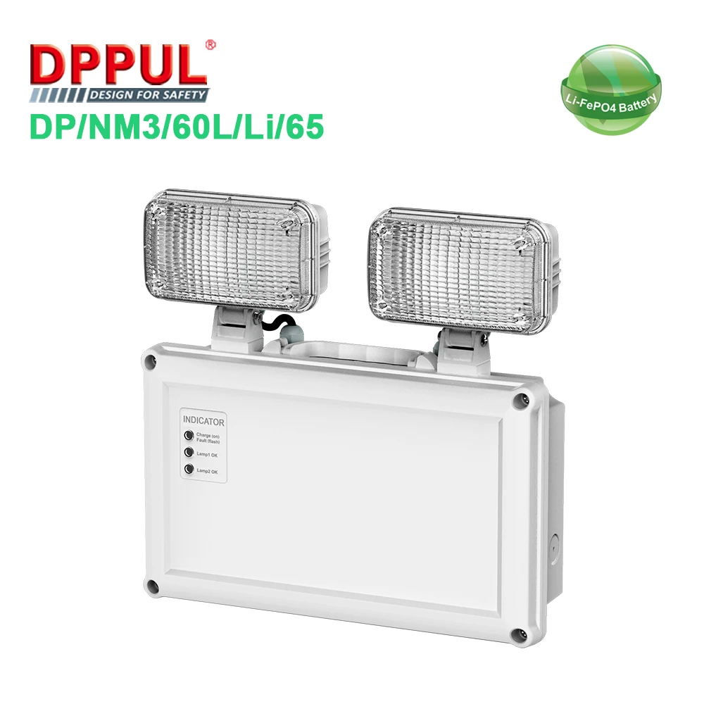 Long life double head More than 3 Hours battery backup twinspot emergency light for building