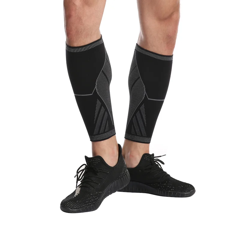 
OEM Elastic Custom Protect Gym Sport Shin Compression Calf Sleeve 