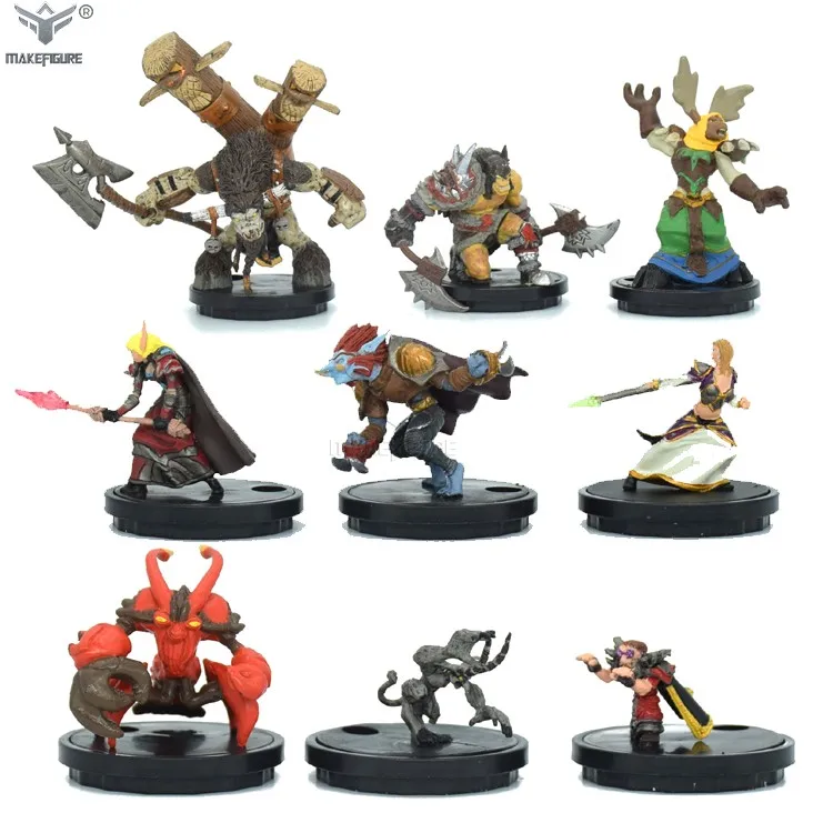 custom made detail painting pvc boardgame miniature Customize boardgame pvc figurine statues pvc figurine customization