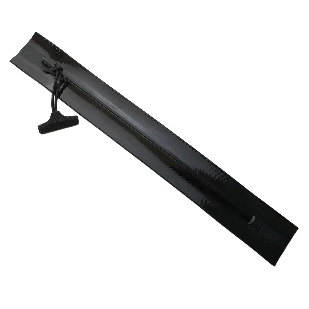 TOPAZ  #5 Shiny Black TPU Airtight Zipper Waterproof Zippers HF Weldable for Inflatable Objects Air Sofa Drysuit Waterproof Bags