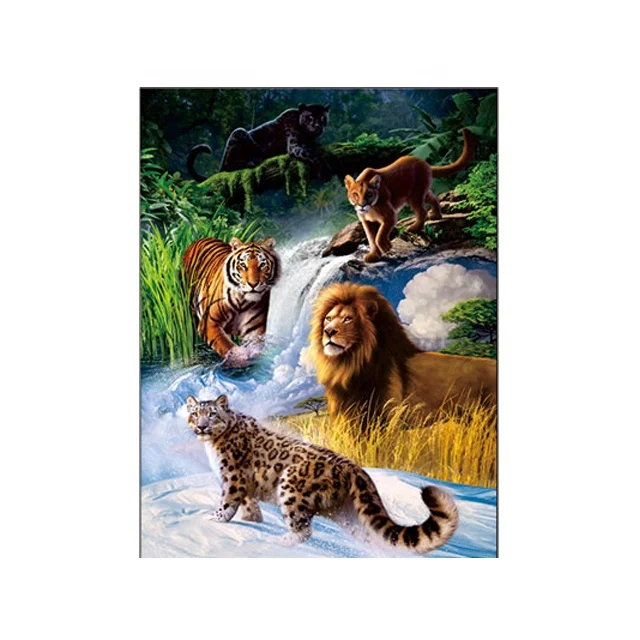 
New designs 30x40cm 3d lenticular picture of animals 