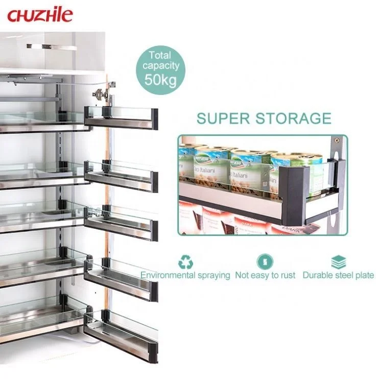 ChuZhiLe functional hardware series 2021 new Pantry launch unit linkage slide basket