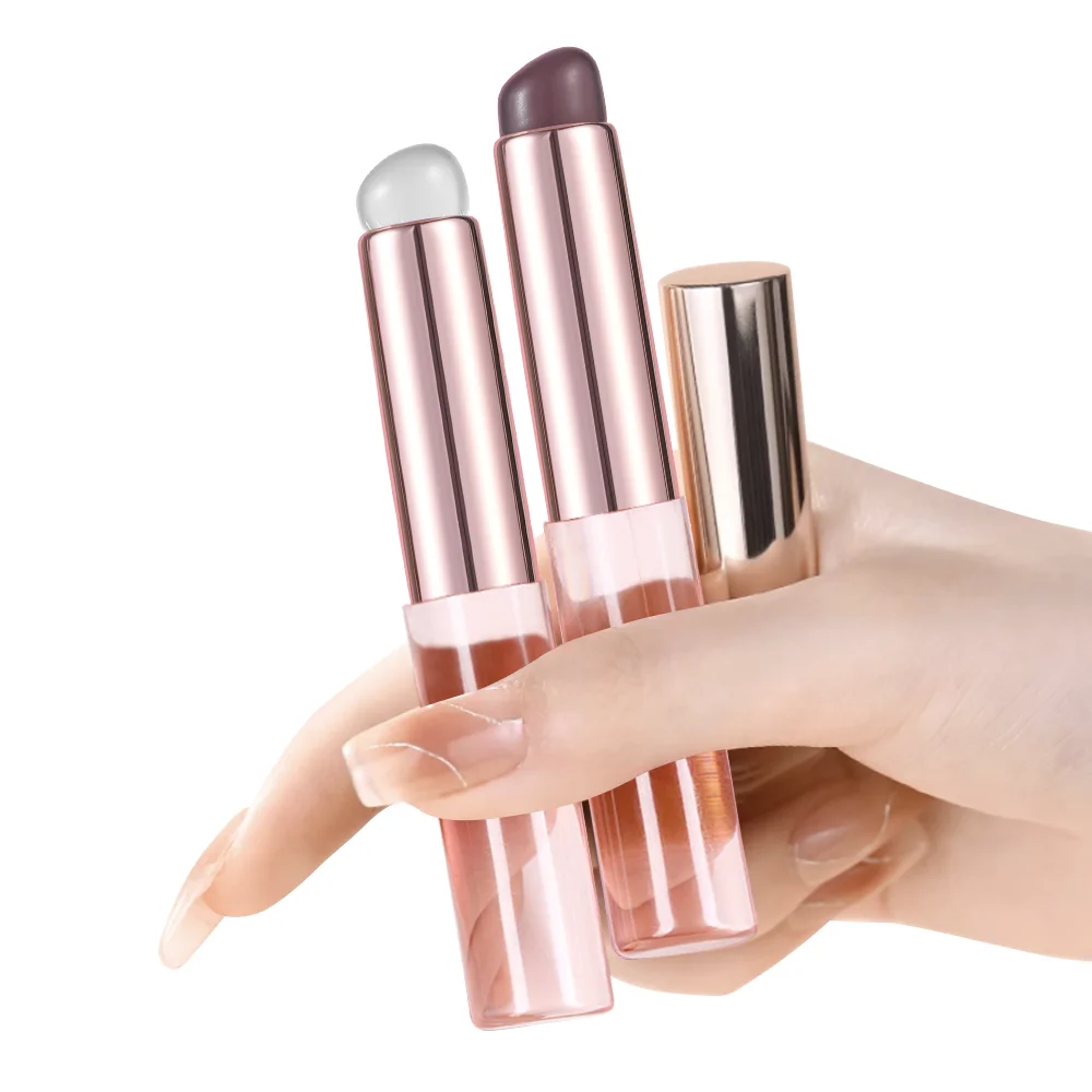 Wholesale Cheap Price Nail Art Silicone Brush Manicure Tool Easy-daub Pigment Silicone Head Nail Brushes