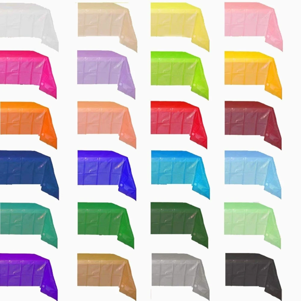 Hot Selling Products Luxury Party Table Cloth  Plastic Disposable Table Cloths