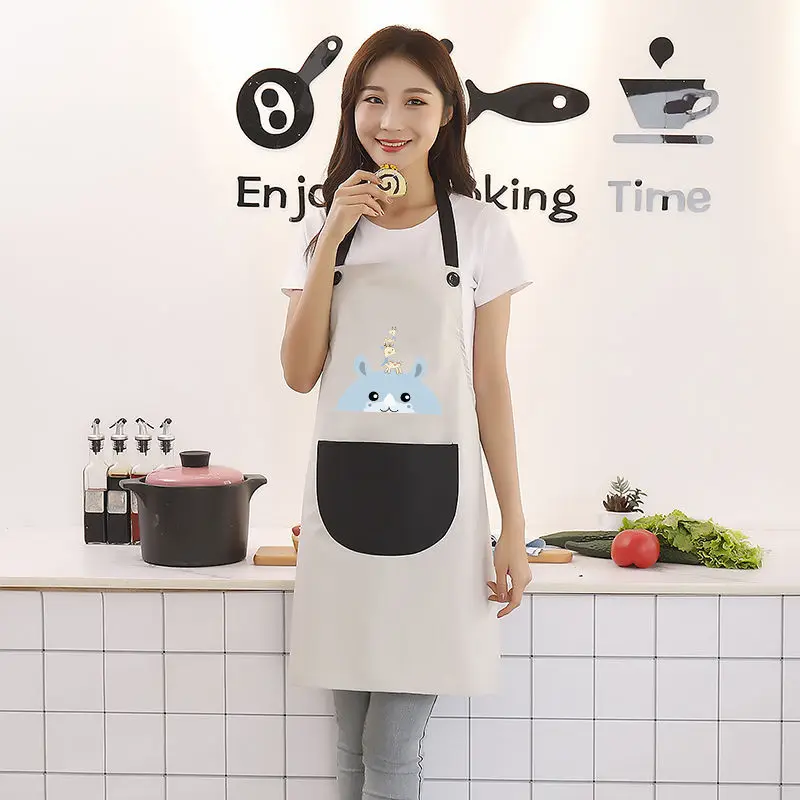 2021 PVC water oil proof animal carton customised aprons