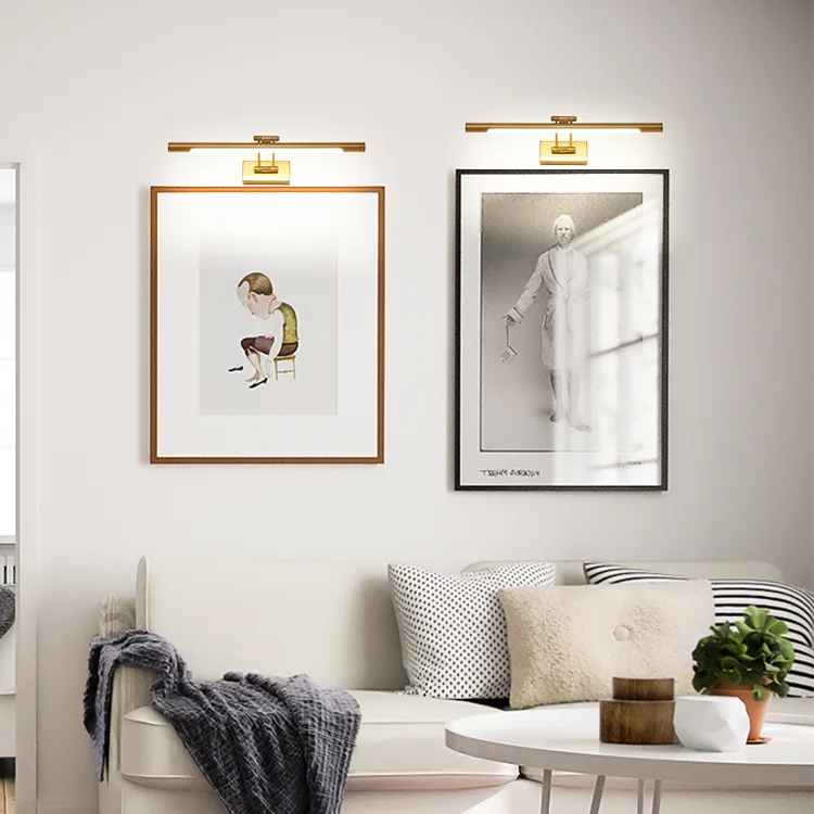 
Brass wall light modern bedroom brass picture light wall bedside light 8w wall reading lamp indoor sconce lamp 