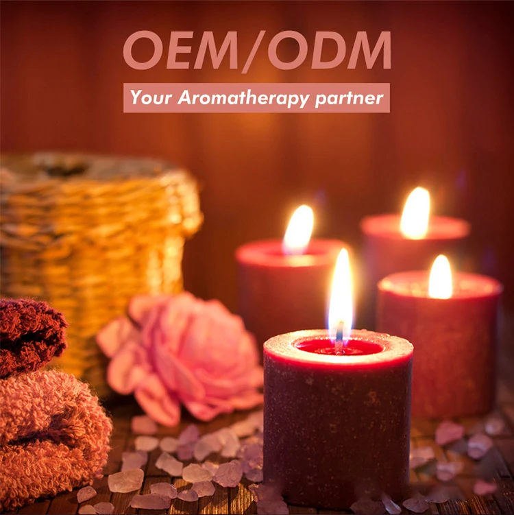 Healing Gem Dried Flower Aroma Scented Perfumed Candle