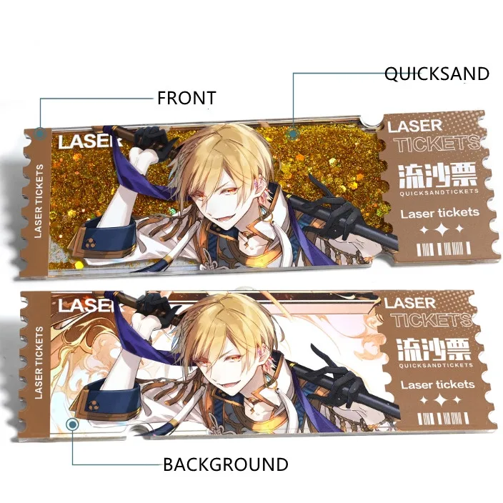 Custom Japan anime comic products thick hologram ticket