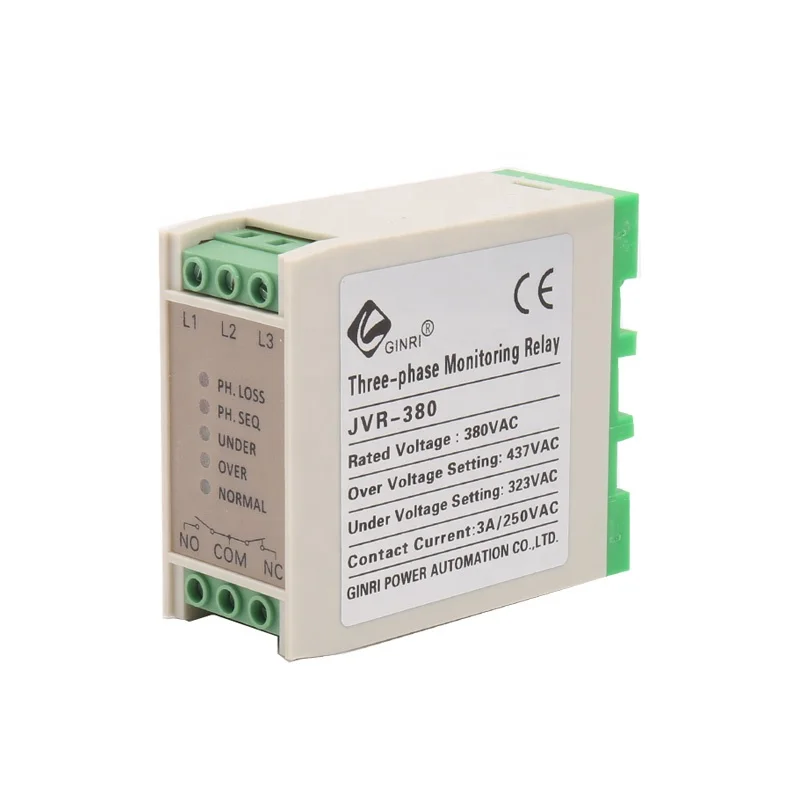 GINRI JVR-380 3 Phase Voltage Monitoring Relays